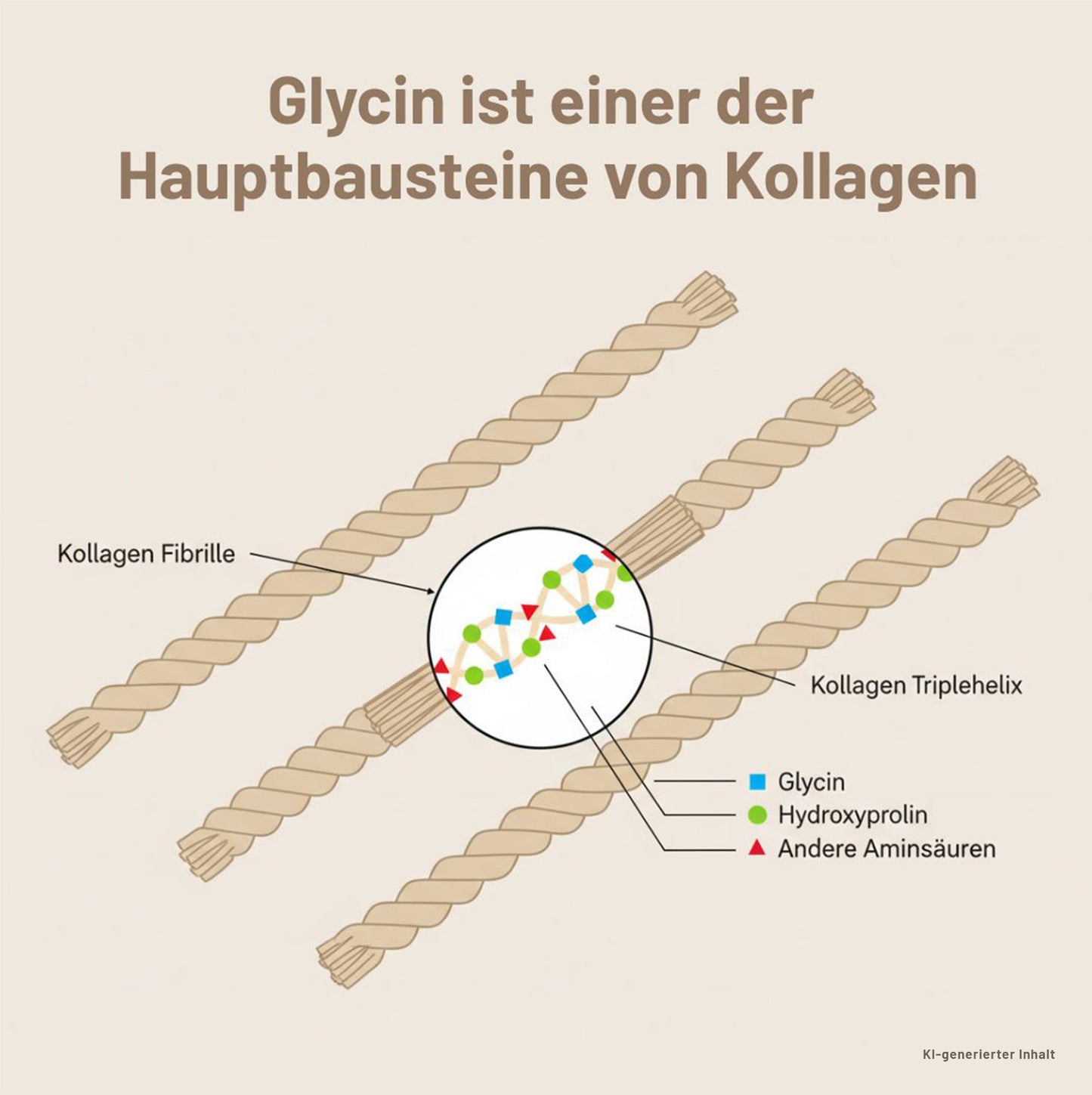 Kollagen Fibrillen Abbildung