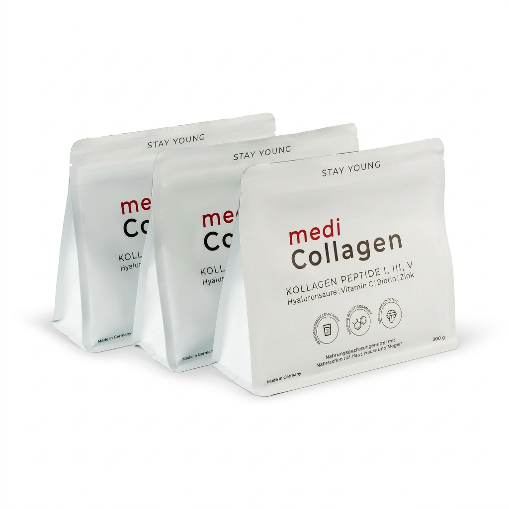 medi Collagen Pulver 3er Set