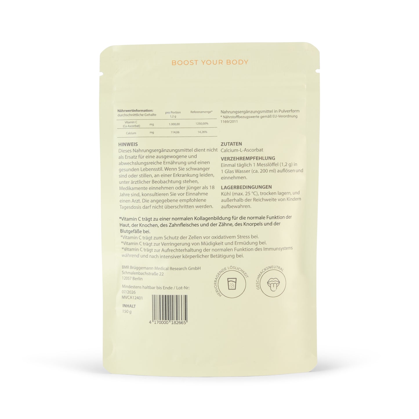 mediVitamin-C Power - Antioxidant Booster Rückseite