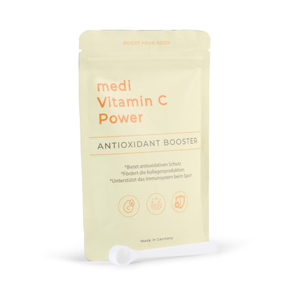 mediVitamin-C Power - Antioxidant Booster mit Dosierlöffel