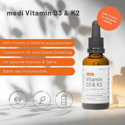medi Vitamin D3 & K2 Tropfen