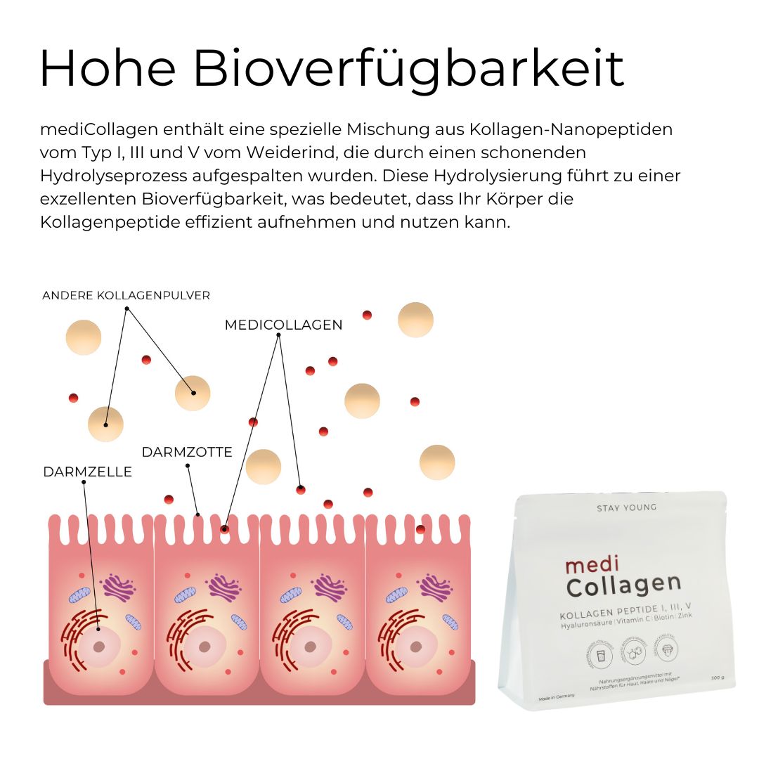 mediCollagen hohe Bioverfügbarkeit
