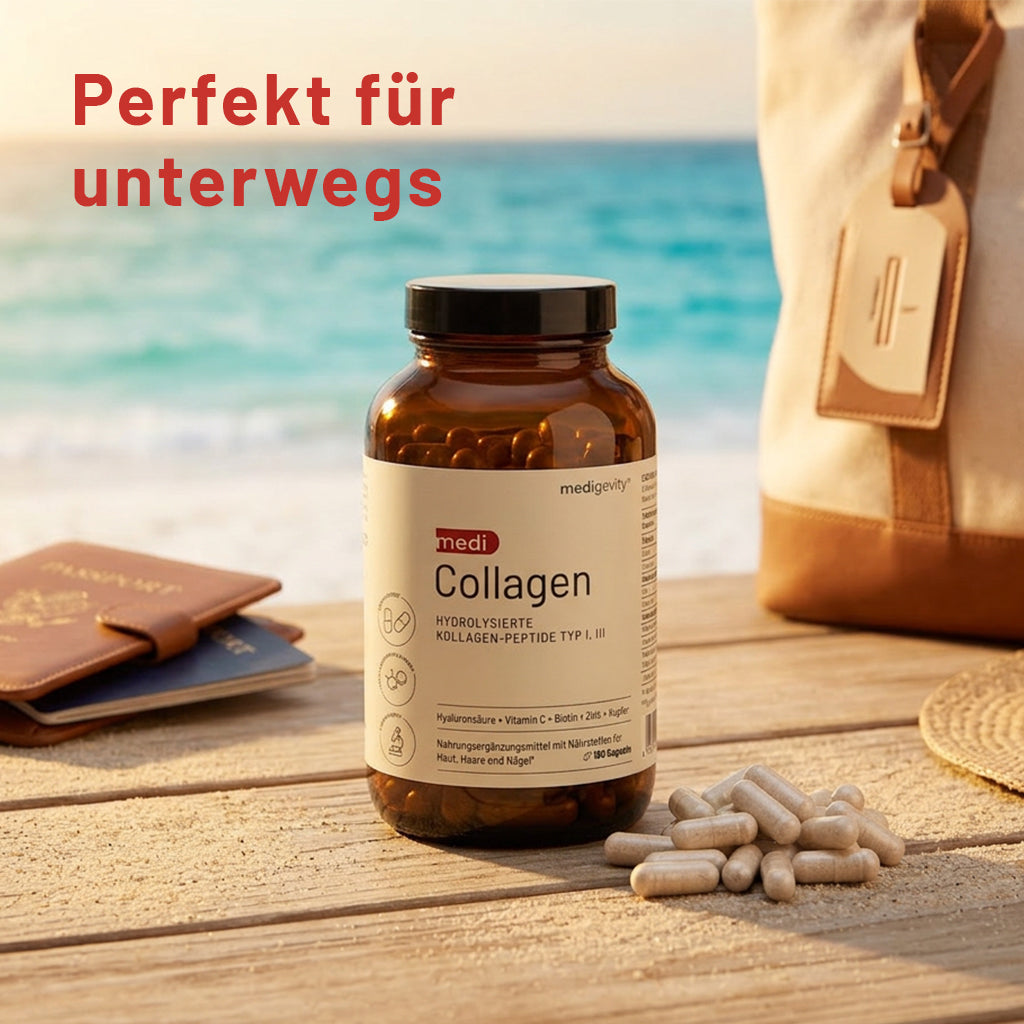 Kollagenkapselb für unterwegs