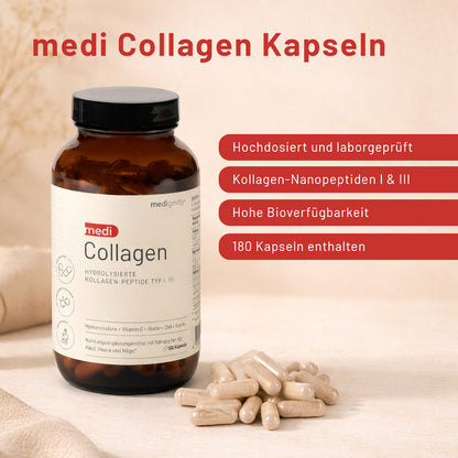 medi Collagen Kapseln Auflistung