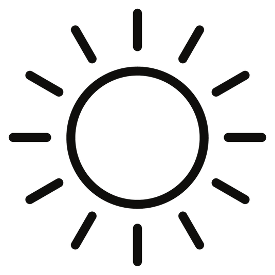 Sonnensymbol – Icon für Vitamin D3 1.000 IE